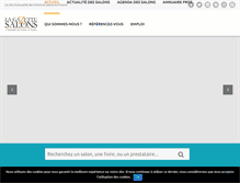Tablet Screenshot of gazette-salons.fr